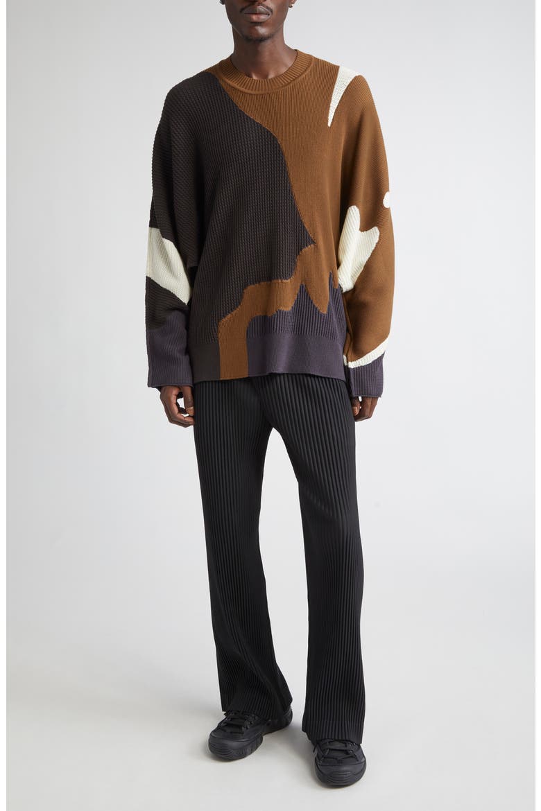 Agate Wool Sweater, Alternate, color, BROWN