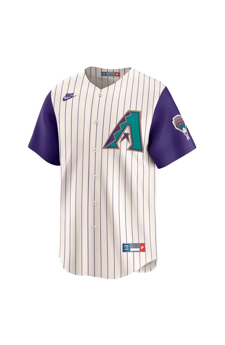 Nike Men's Nike Randy Johnson Cream Arizona Diamondbacks Throwback Cooperstown Collection Limited Jersey, Alternate, color,