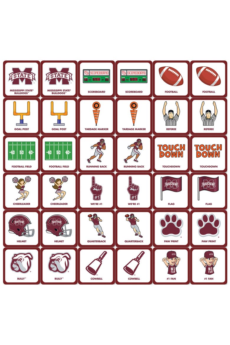 Mississippi State Bulldogs Matching Game, Alternate, color, Multicolor