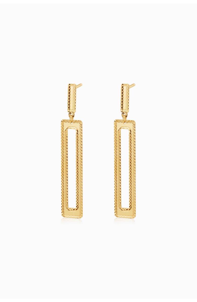 Oradina 14K Gold Frame Drop Earrings, Main, color, Yellow Gold