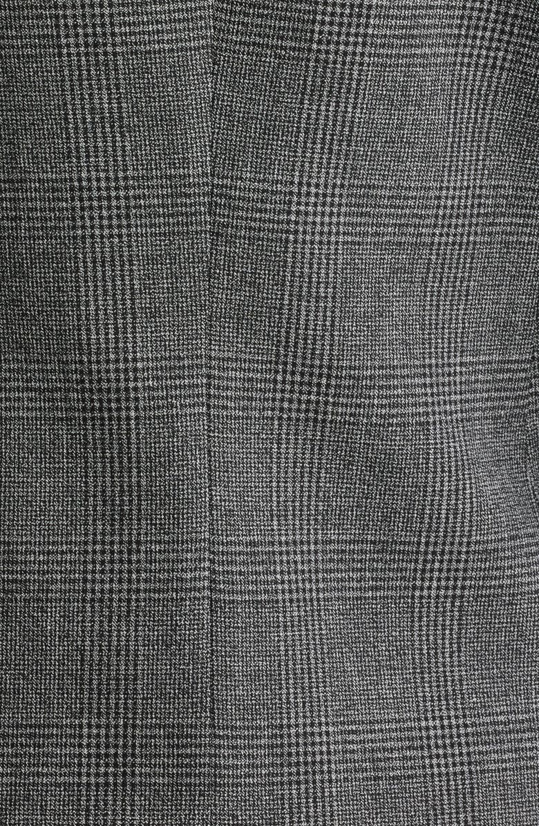 BOSS Jarinara Wrap Front One-Button Blazer, Alternate, color, Charcoal Plaid