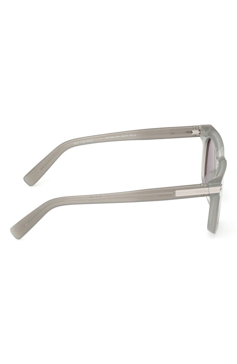 ZEGNA 50mm Geometric Sunglasses, Alternate, color, 