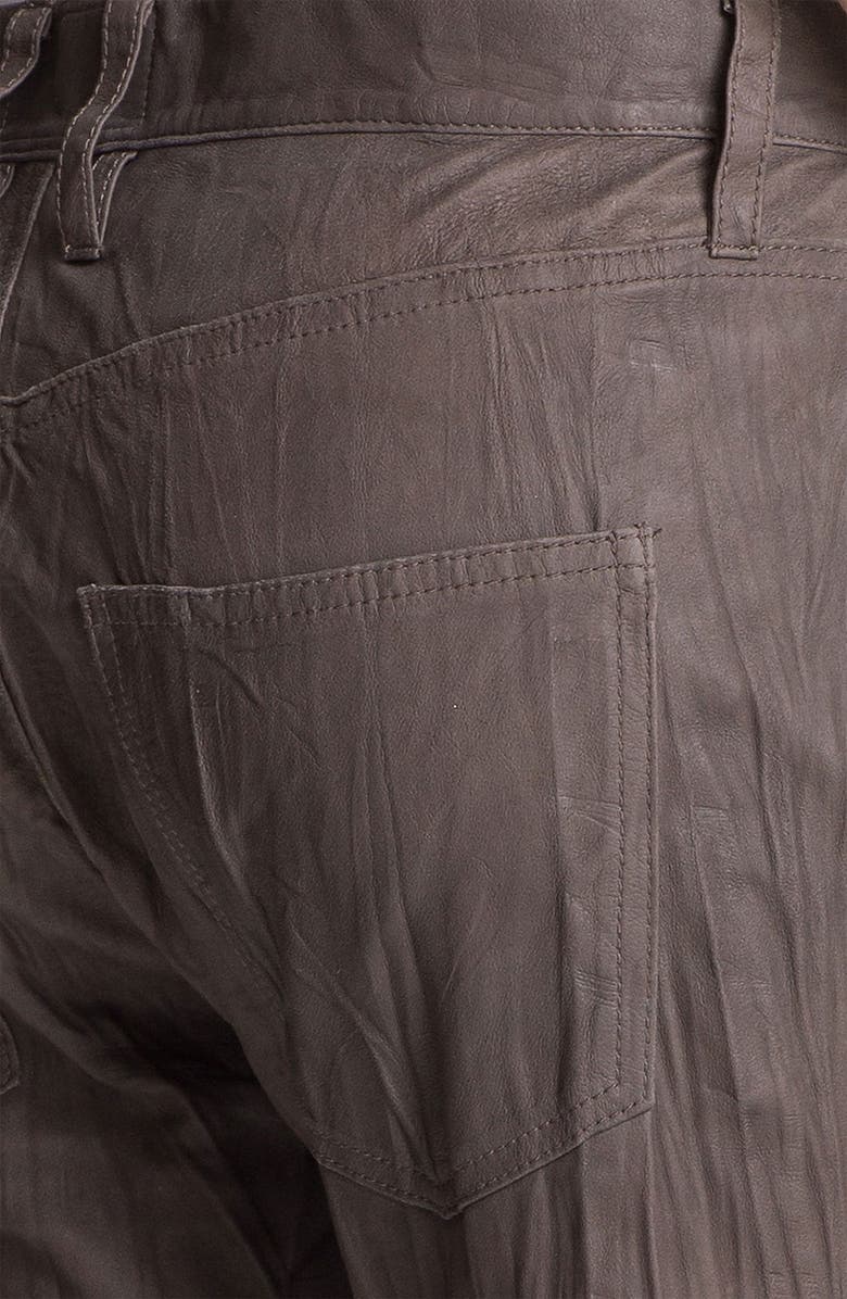 Current/Elliott 'The Boyfriend' Featherweight Leather Pants, Alternate, color, 