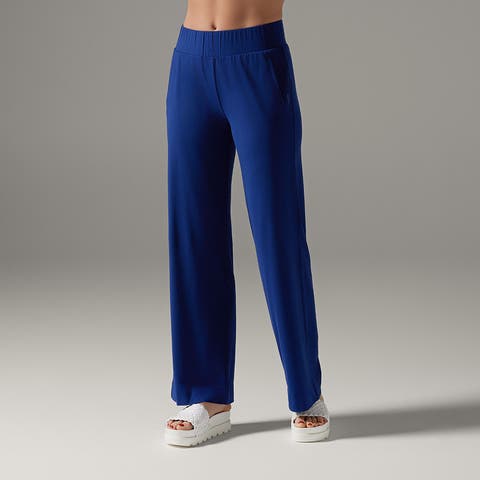 Brushed Tec Knit Wide Leg Pant