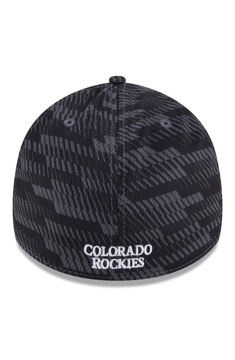 New Era Men's New Era Black Colorado Rockies 2025 MLB Clubhouse 39THIRTY Flex Hat, Alternate, color, Black