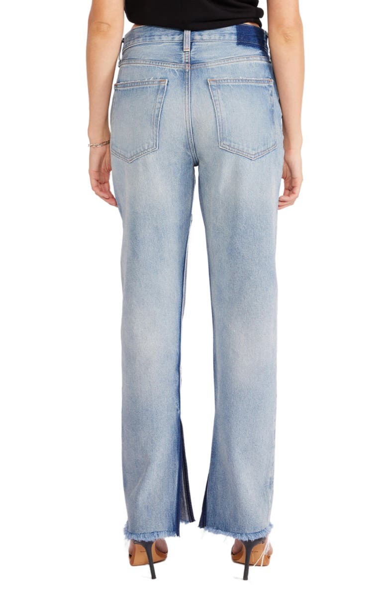 ÉTICA Cecilia Split Leg Slim Straight Leg Jeans, Alternate, color, 