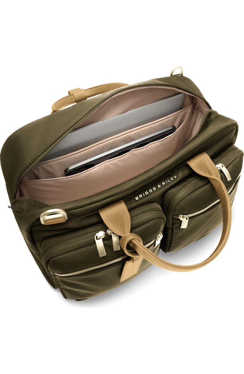 Briggs & Riley Rhapsody Multi-Pocket Cabin Bag, Alternate, color, Olive