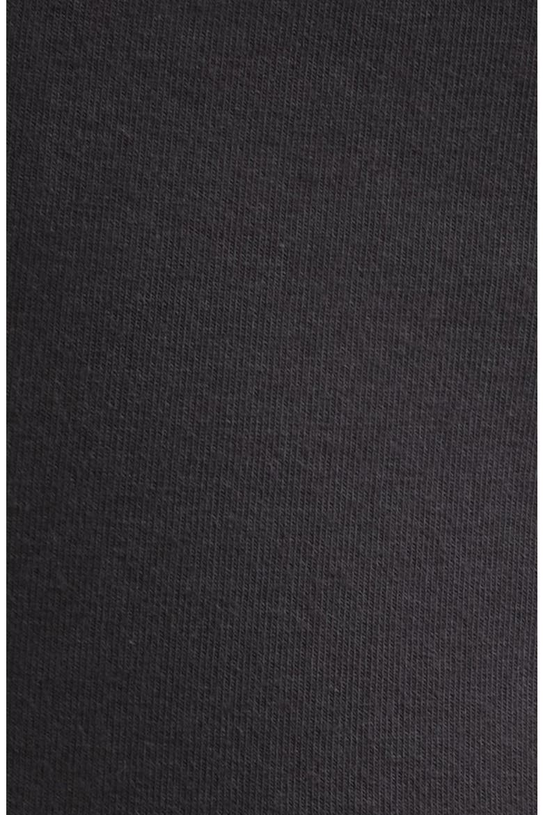 Stretch Cotton Jersey Foldover Shorts, Alternate, color, SOOT