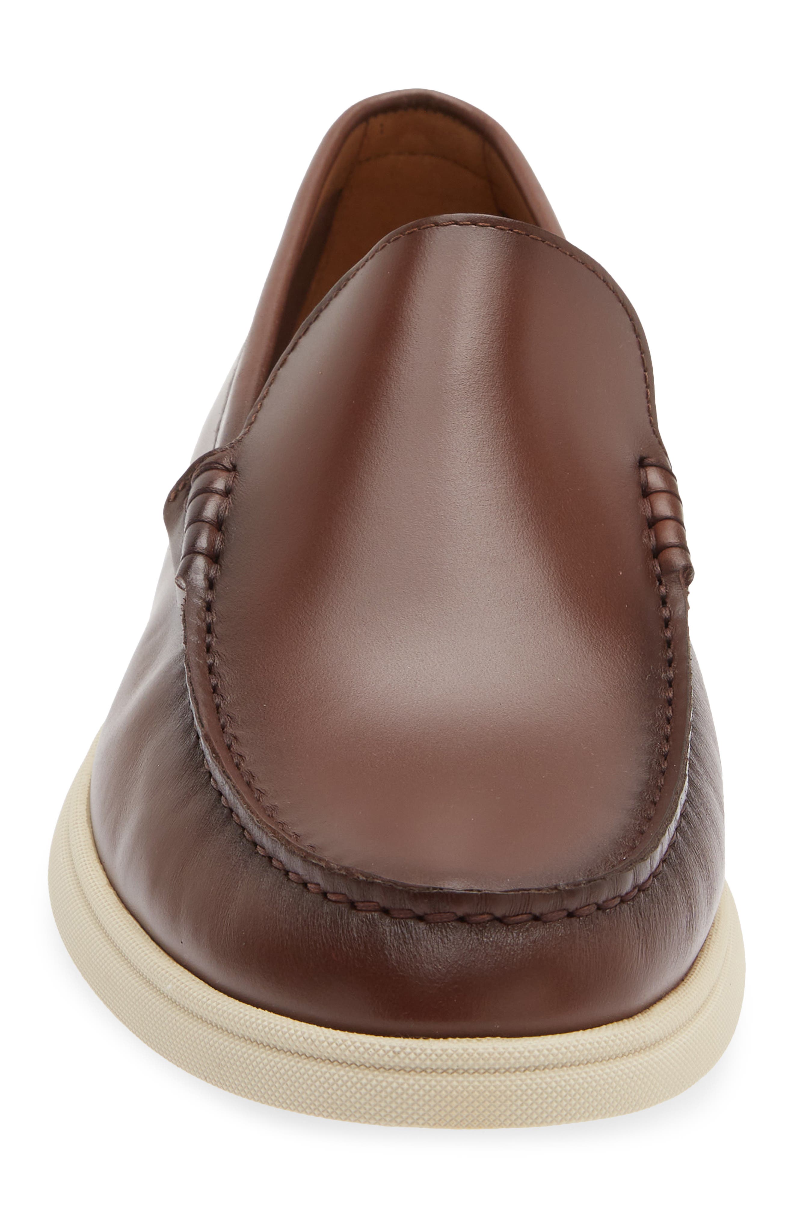 Sienne Moc Toe Loafer, Alternate, color, MEDIUM BROWN