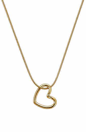 Open Heart Pendant Necklace