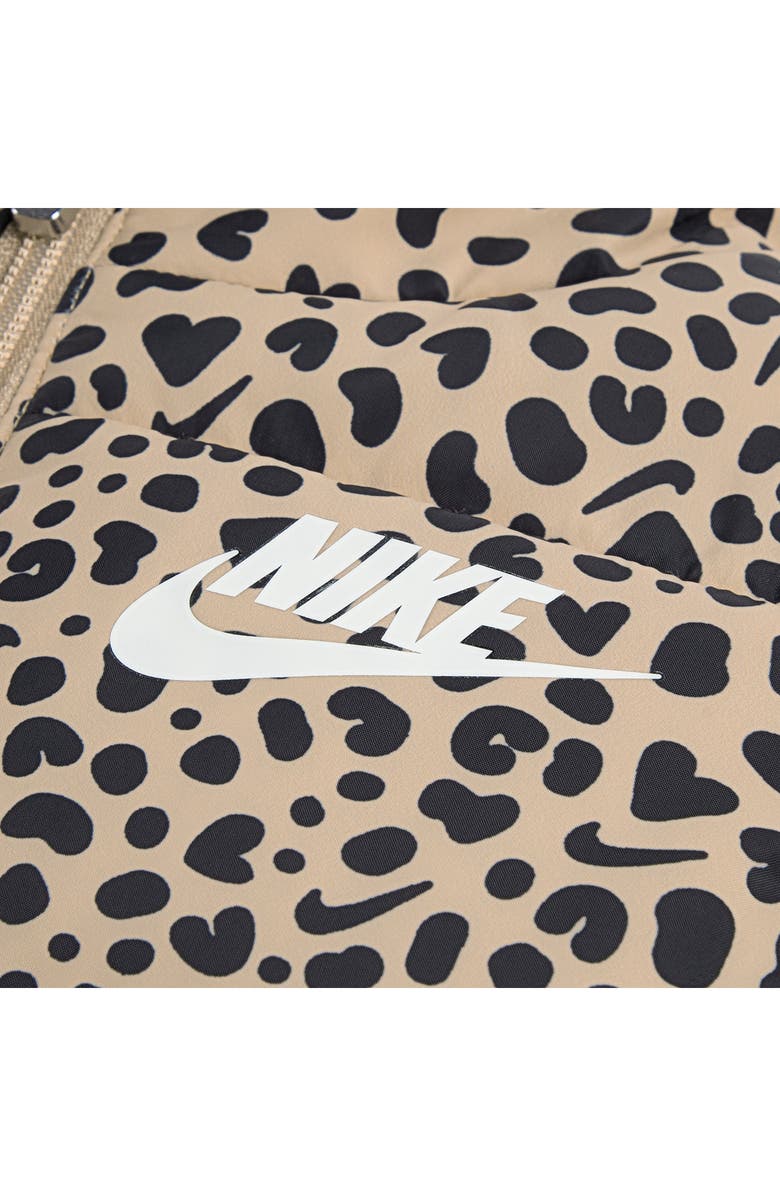 Nike Kids' Wild Warmth Long Sleeve T-Shirt, Quilted Vest & Leggings Set, Alternate, color, Black