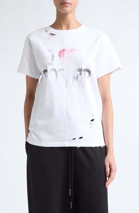 Gender Inclusive Power Distressed Cotton T-Shirt