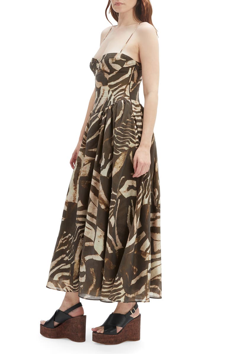 Bardot Estie Print Maxi Dress, Alternate, color, Brown Animal