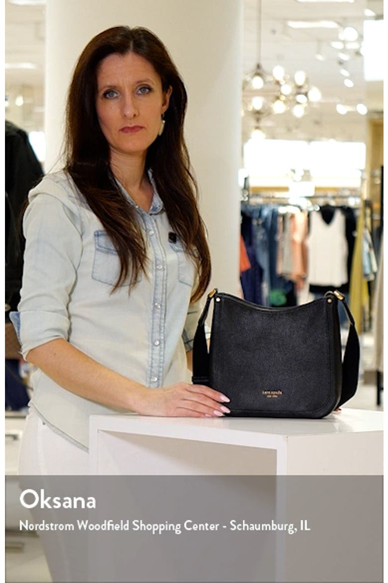 medium roulette pebble leather crossbody bag video