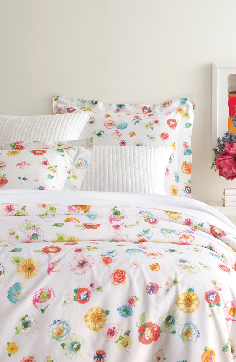 Pine Cone Hill Flower Power Duvet Cover, Main, color,