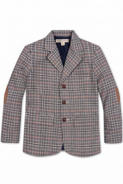 Kids' Organic Brushed Cotton Suit Jacket