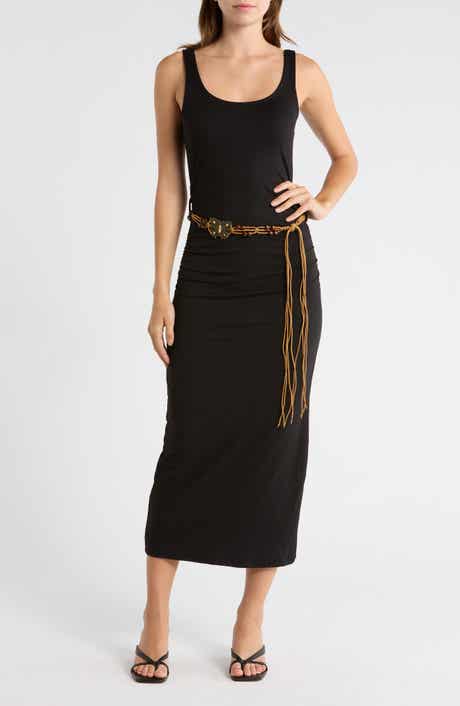 Madden Girl Belted Maxi Tank Dress