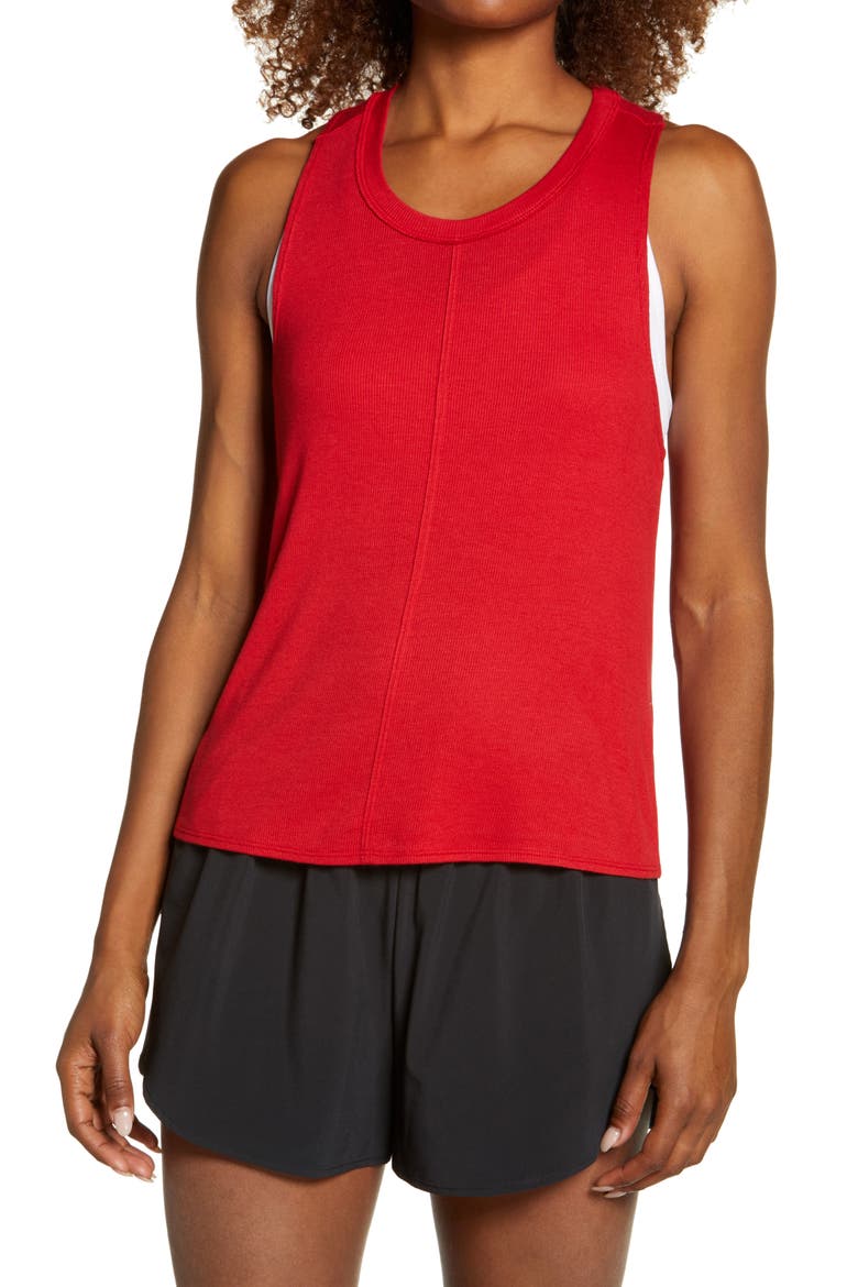 Favorite Rib Tank, Main, color, RED COUTURE