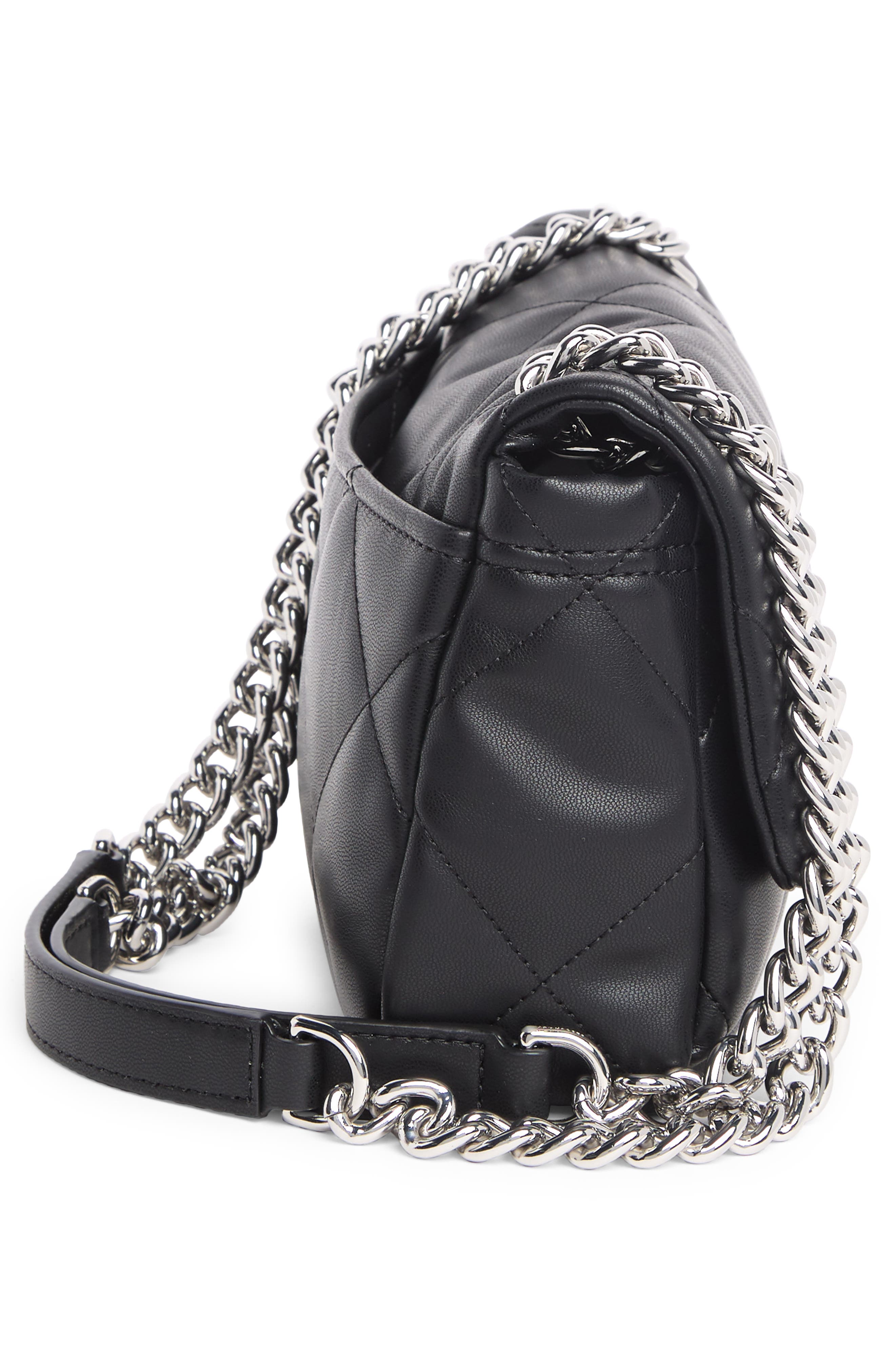 Marc Jacobs Quilted Faux Leather Shoulder Bag, Alternate, color, 