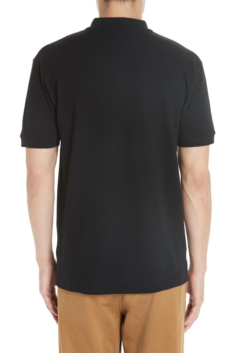 Heart Logo Slim Fit Polo, Alternate, color, BLACK