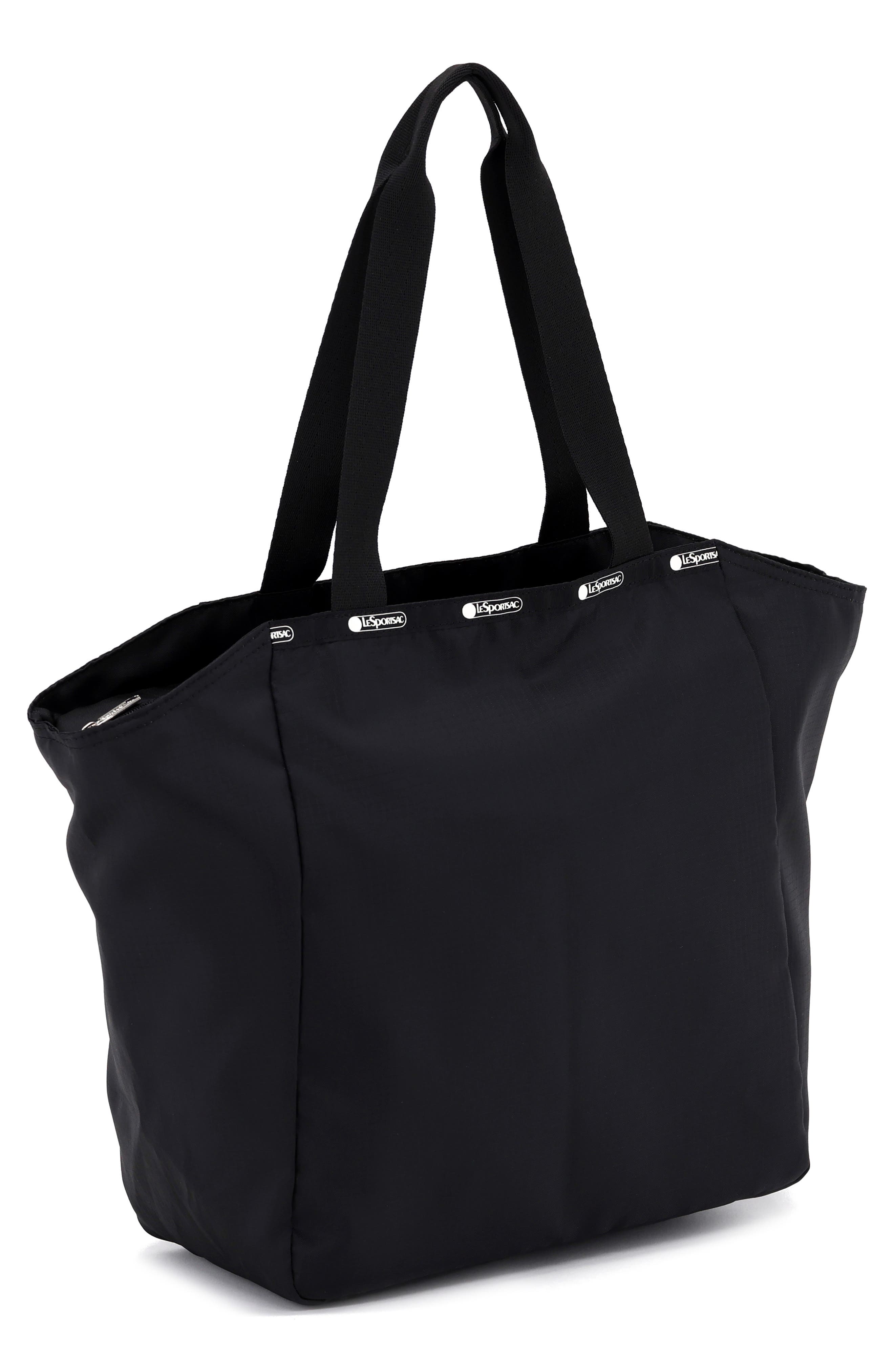 LeSportsac Janis Top Zip Tote Bag, Alternate, color, Jet Black L