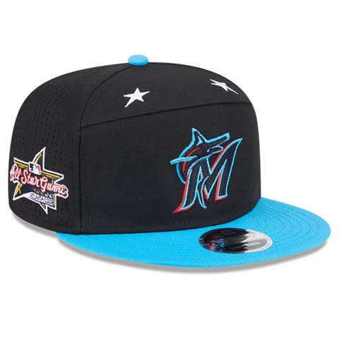 Men's New Era Black/Blue  Miami Marlins 2025 MLB All-Star Game Side Patch 9FIFTY Snapback Hat