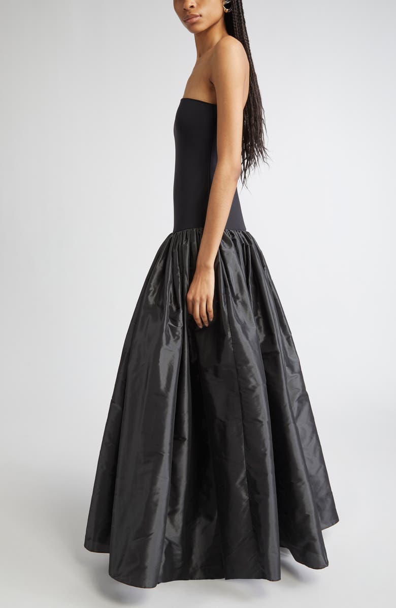 Coperni Bustier Princess Jersey & Taffeta Ballgown, Alternate, color, 