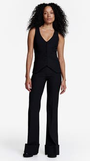 Smythe Wide Leg Cuffed Trouser