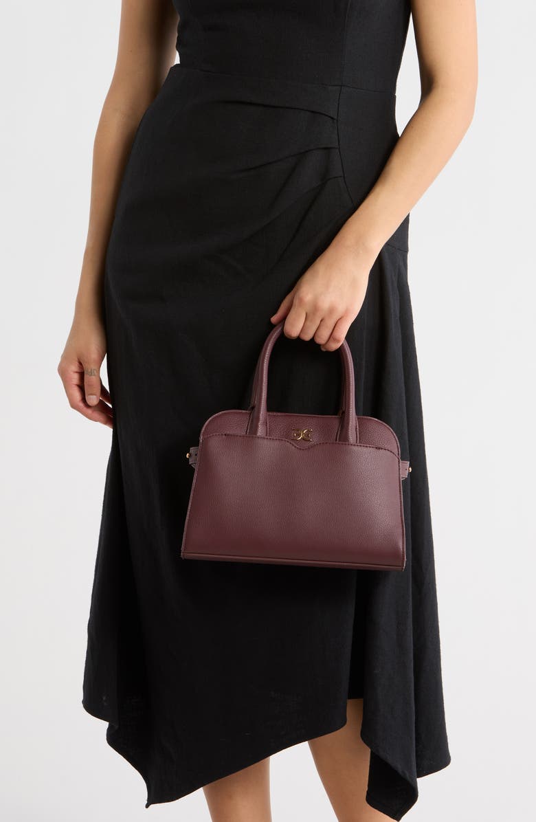 Sam Edelman Miranda Small Satchel, Alternate, color, Dark Red
