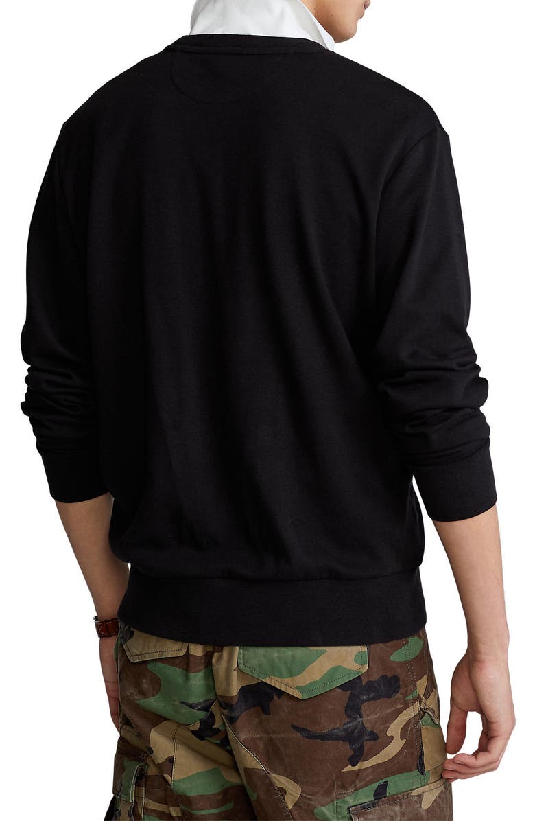Polo Ralph Lauren Knit Crewneck Sweatshirt, Alternate, color, Polo Black/ C9686