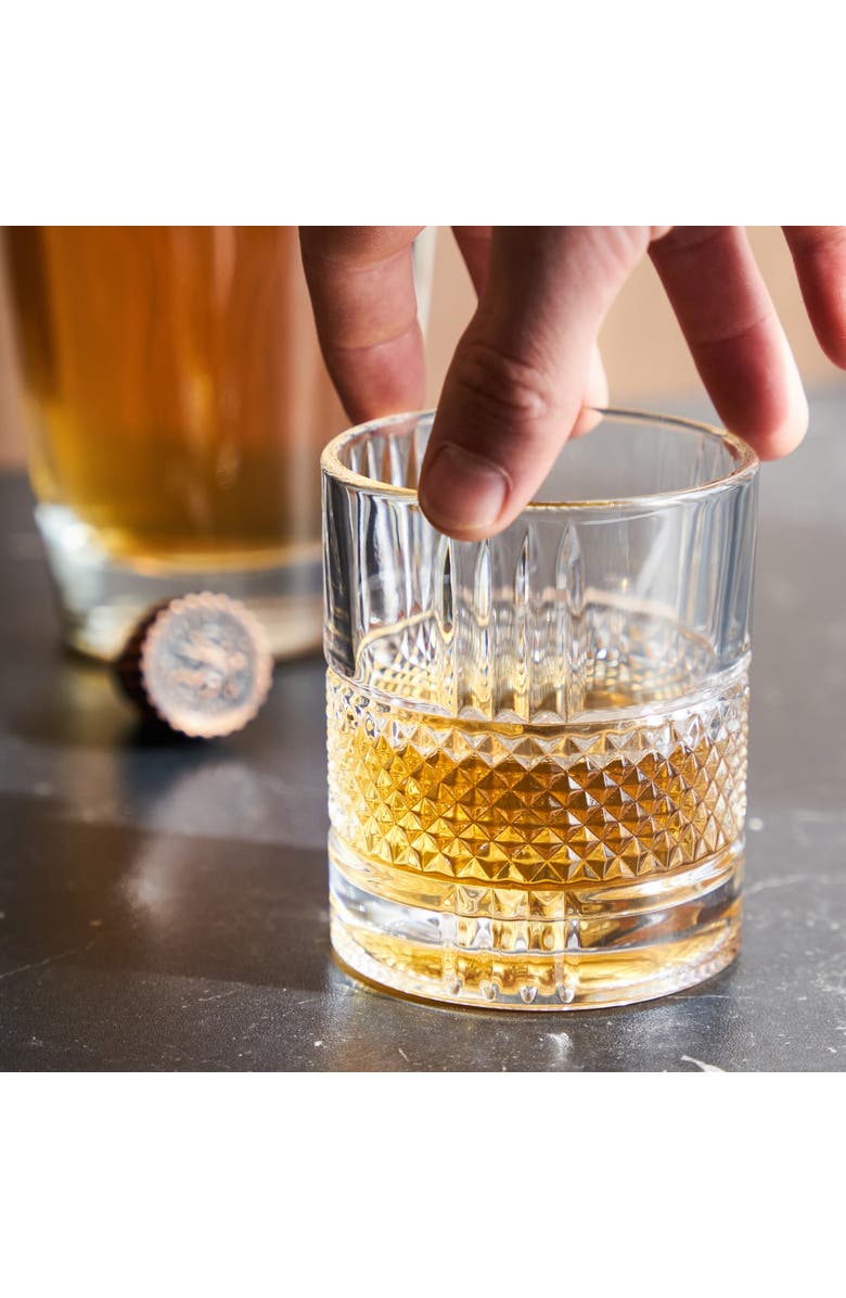 Viski Revolve Crystal Rocks Glass, Alternate, color, Clear