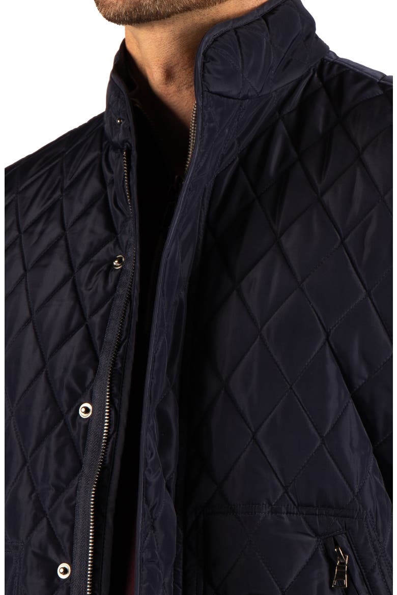 Quilted Nylon Vest, Alternate, color, NAVY