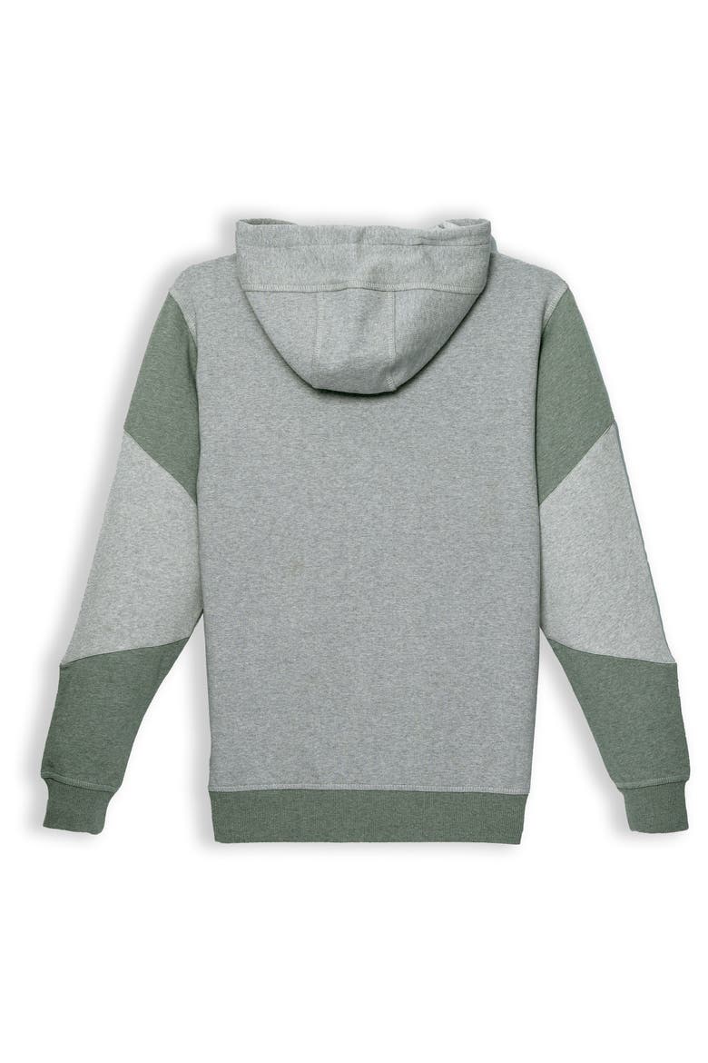 Drew Colorblock Hooded Sweatshirt, Alternate, color, Ash