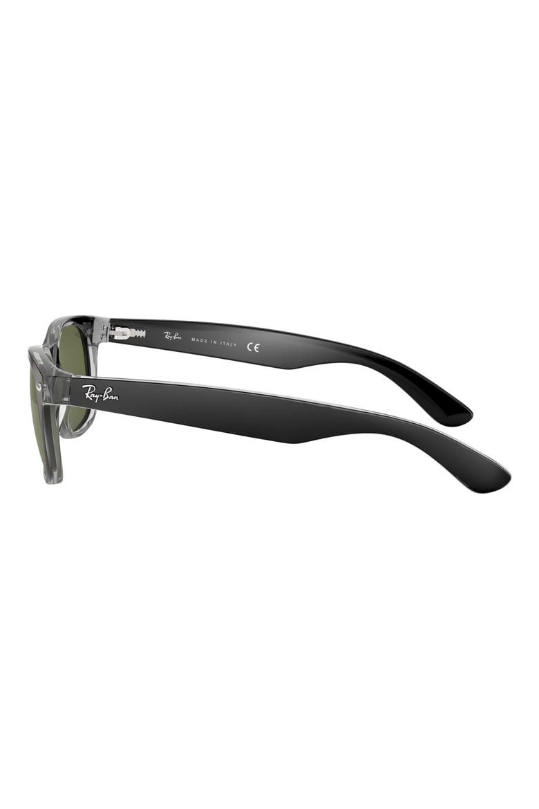 Wayfarer 58mm Rectangular Sunglasses, Alternate, color, BLACK/ CRYSTAL