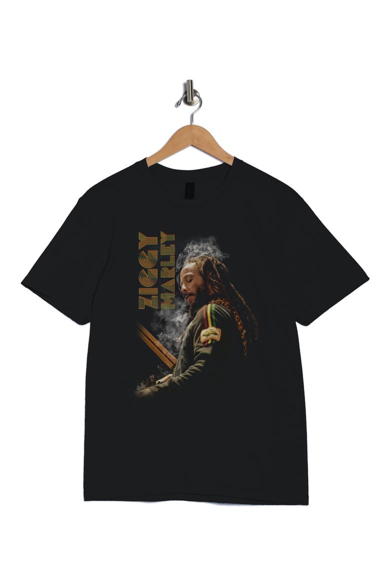 Ziggy Marley Smoke Ziggy Graphic T-Shirt, Alternate, color, BLACK