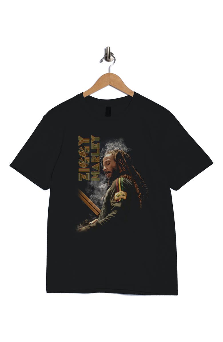 Monster Digital Ziggy Marley Smoke Ziggy Graphic T-Shirt, Alternate, color, Black