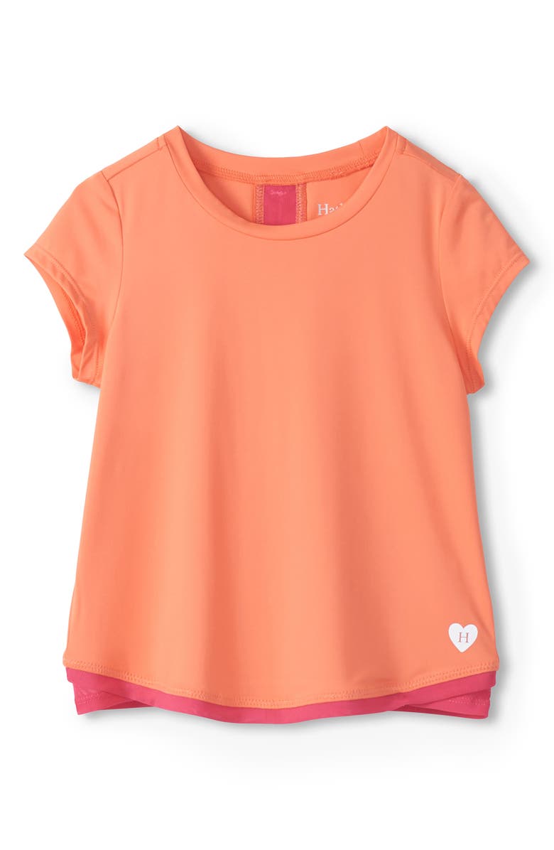 Hatley Kids' Colorblock T-Shirt, Main, color, Orange