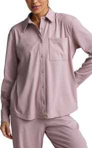 Beyond Yoga Breathe Easy Corduroy Button-Up Shirt