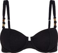 ViX Paula Hermanny Milos Beaded Underwire Bikini Top