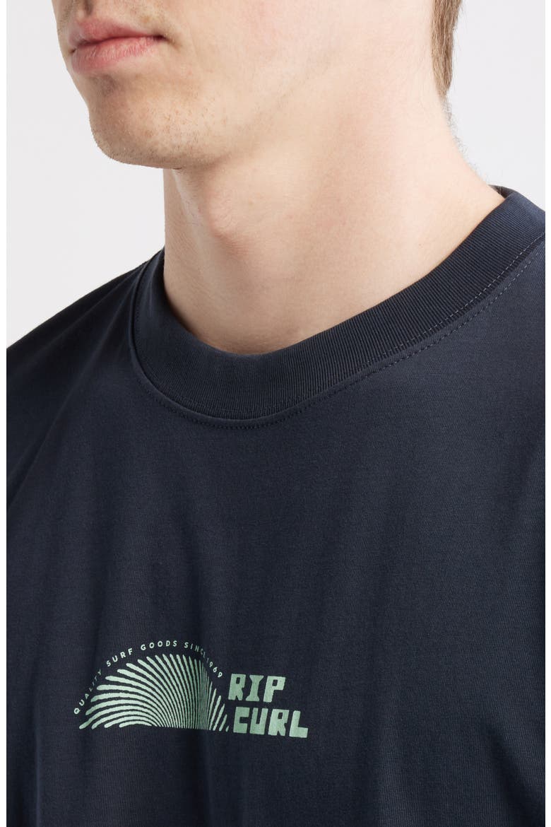 Thumb Print Cotton Jersey Graphic T-Shirt, Alternate, color, DARK NAVY
