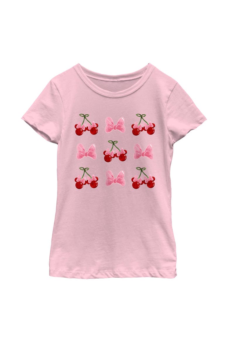 Girls' Cherries and Bows T-Shirt, Main, color, Light Pink