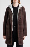 Thread & Supply Plaid Coat with Bib Hoodie