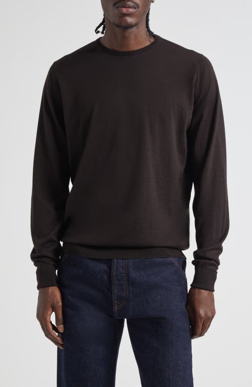 John Smedley Marcus Virgin Wool Crewneck Sweater In Black