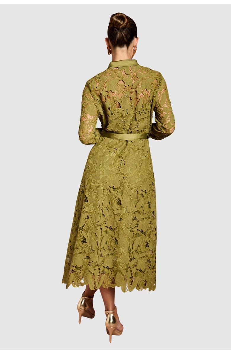 Coast Lace Long Sleeve Shirt Dress, Alternate, color,