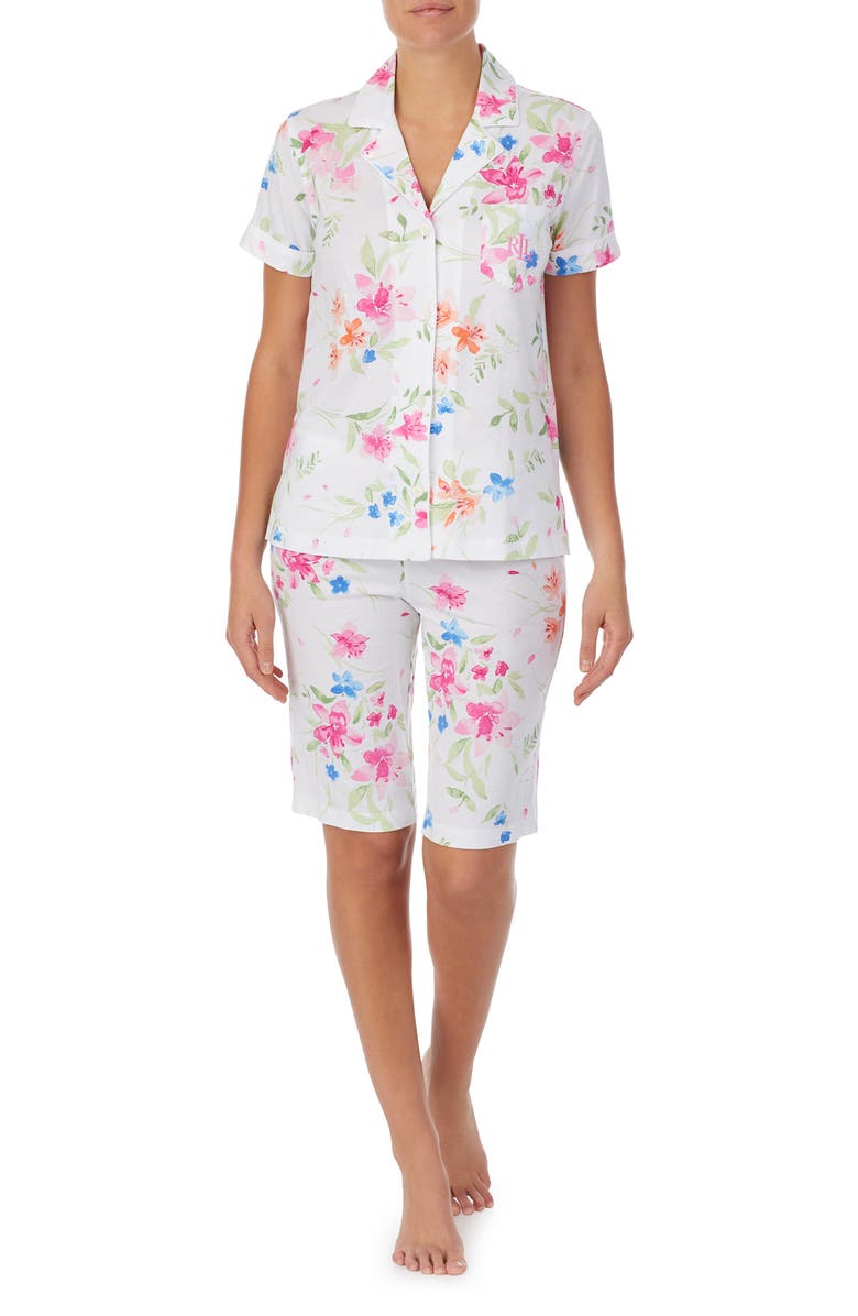 Lauren Ralph Lauren Floral Short Pajamas, Main, color,