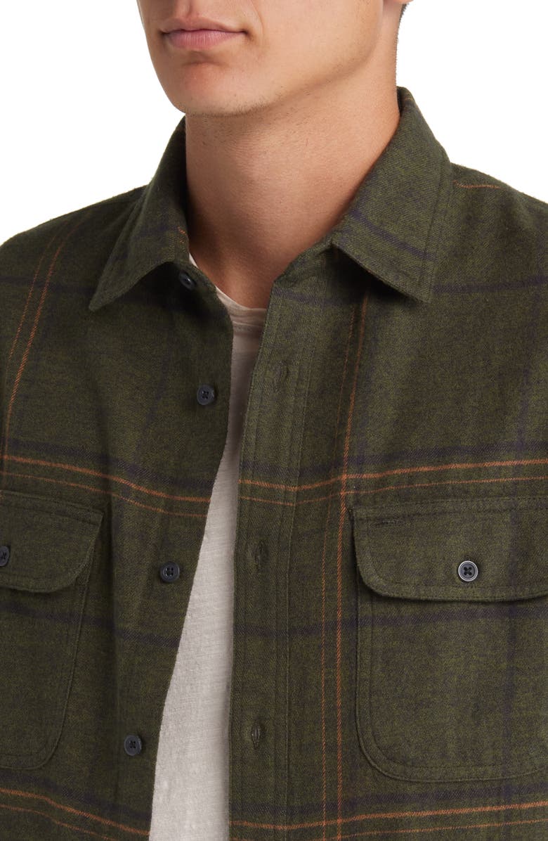 Treasure & Bond Trim Fit Plaid Flannel Shirt, Alternate, color, 