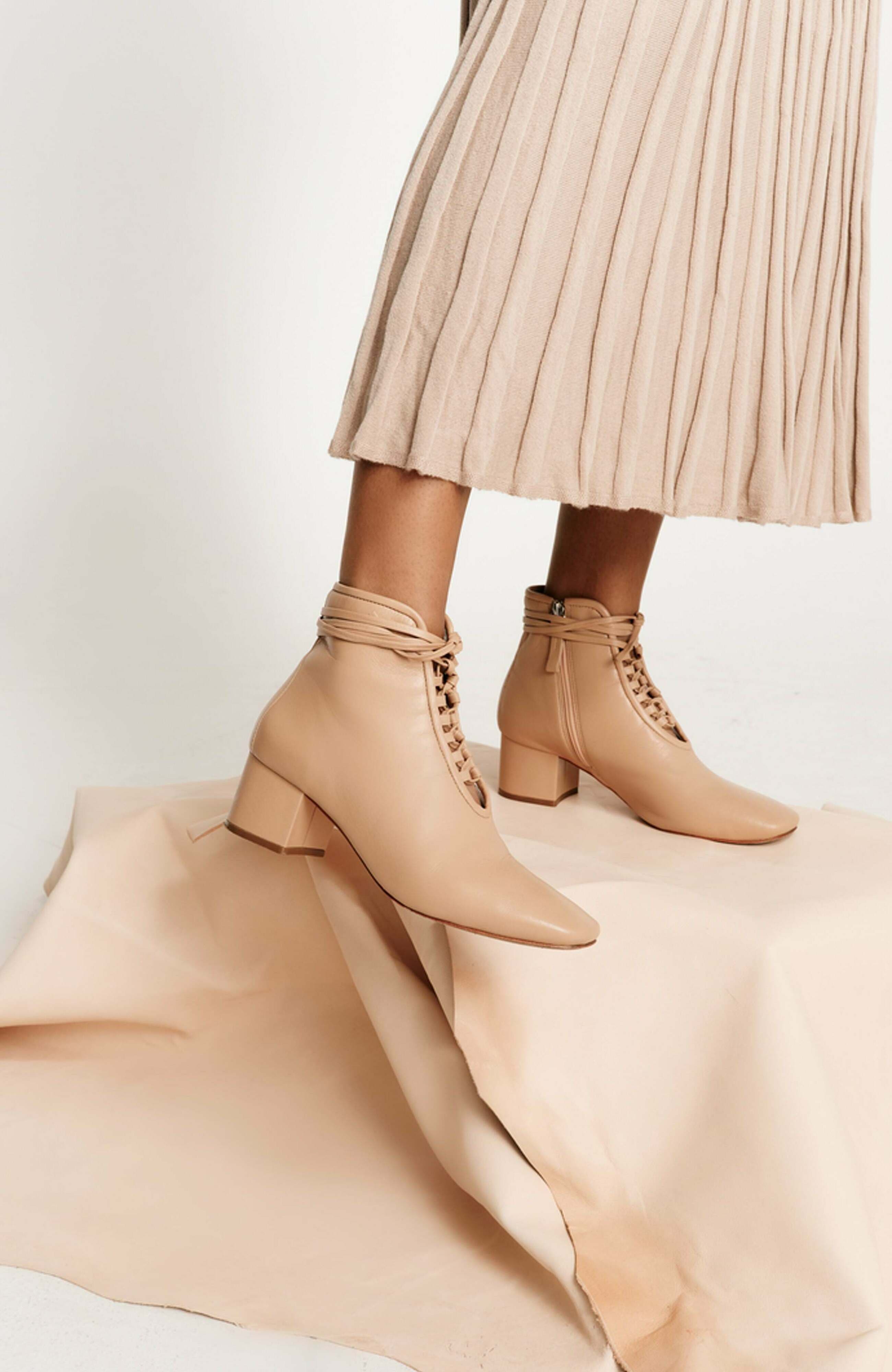 Cleo Boot, Alternate, color, Beige