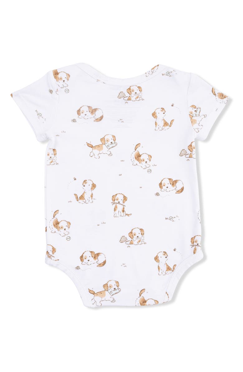 Angel Dear Explorer Puppy Bodysuit, Alternate, color, Ivory