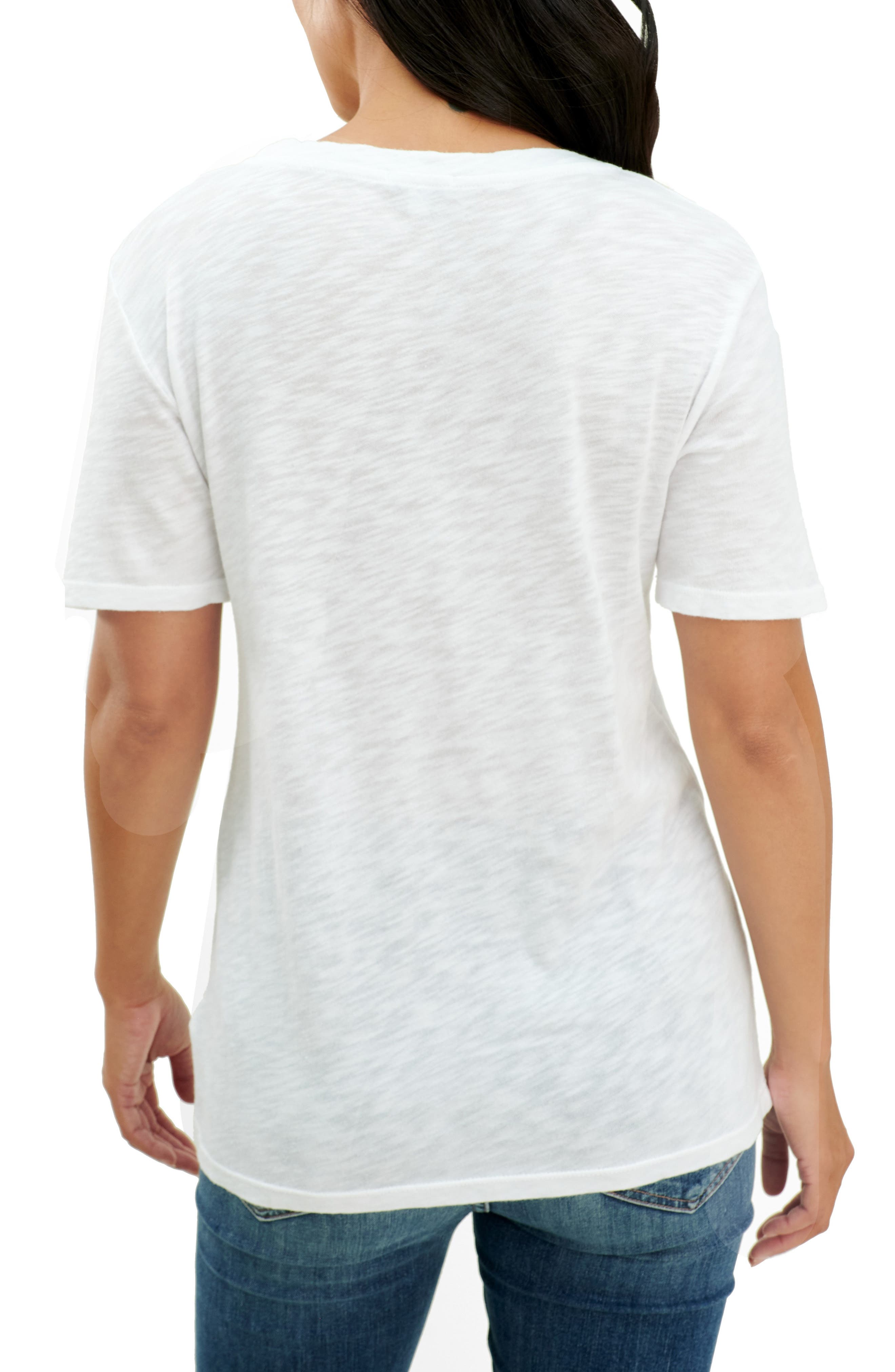 Everly Slub V-Neck Tee - image 4