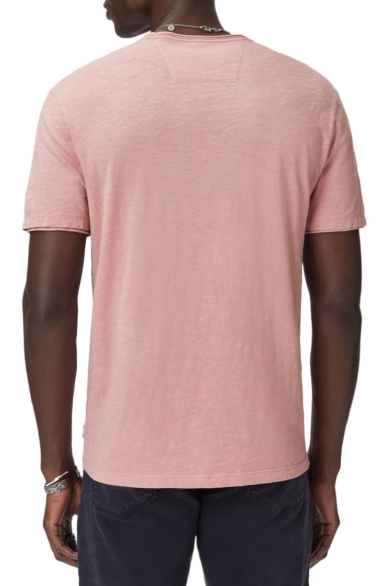 Miles Slub Organic Cotton Raw Edge T-Shirt, Alternate, color, PINK SAND